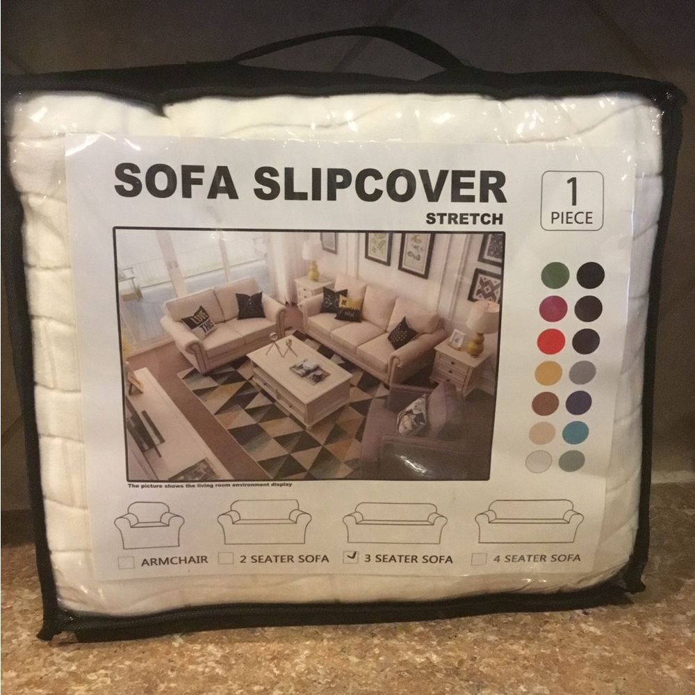 Stretch sofa slipcover
